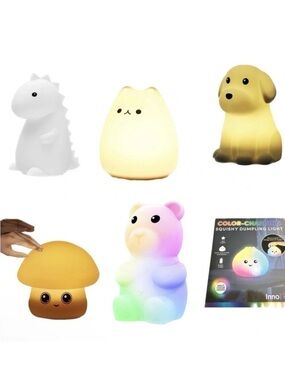 InnoVibe Color Changing Squishy LED Silicone Night Light Lamp NWT